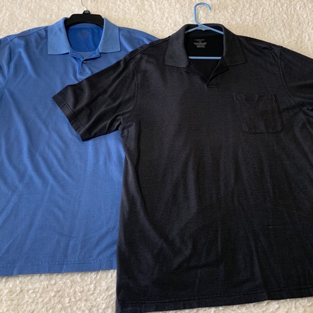 Lot of 2 Men’s Van Heusen Polos